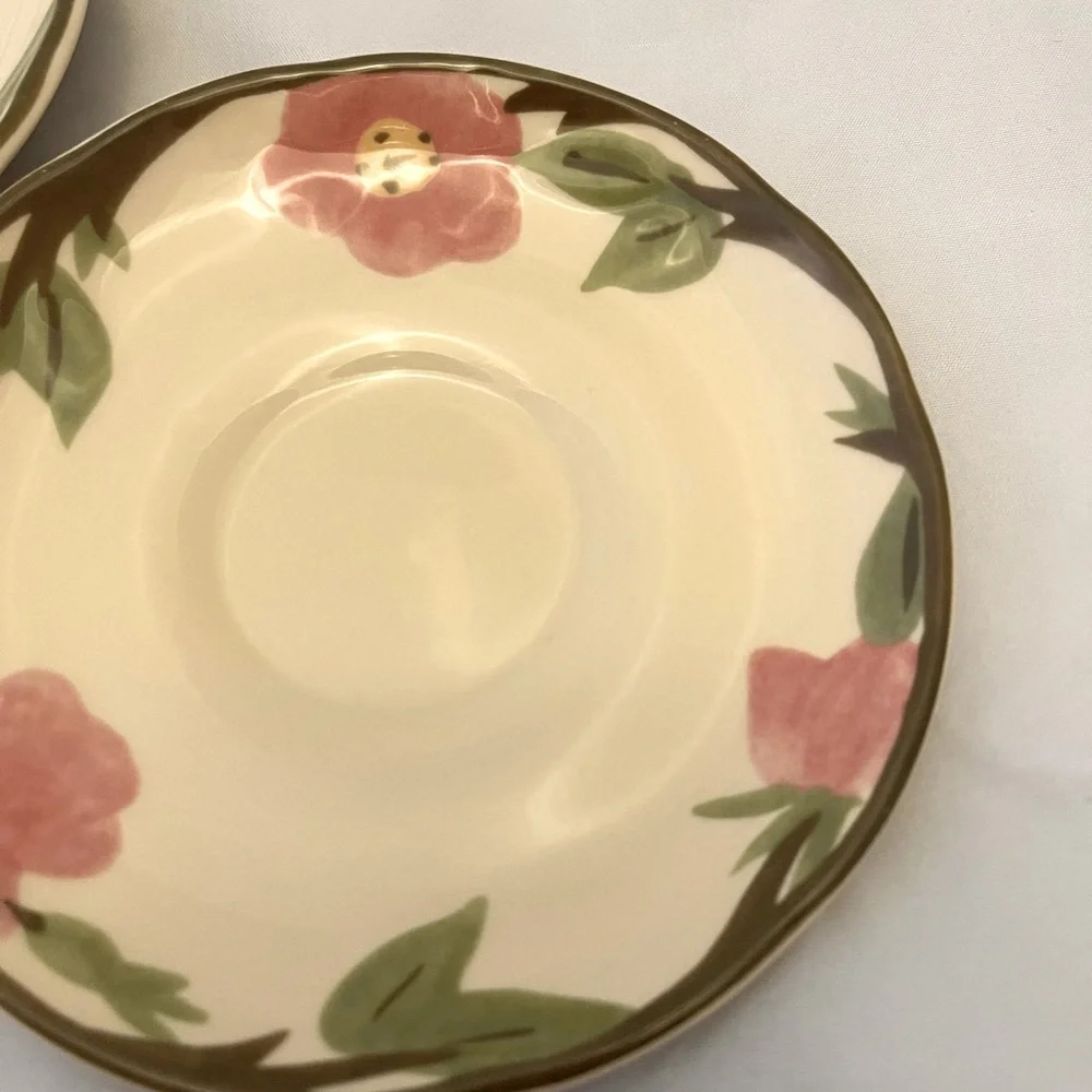 Franciscan Desert Rose Saucers, Set of 2, Vintage EUC